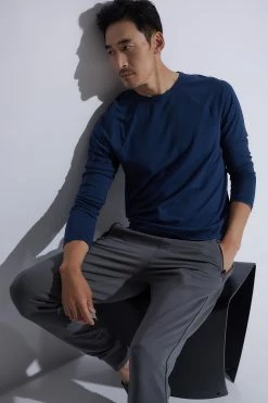 Kaede Jersey Raglan Tee -Natori Sales Shop Kaede Jersey Raglan Tee Dress Blues Padsan Jogger Pants Magnet Gray by Natori 4 30077.1664398966