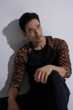 Kaede Jersey Raglan Tee -Natori Sales Shop Kaede Jersey Raglan Tee Leopard Caviar by Natori 16948.1658415612