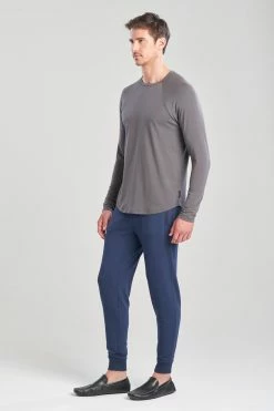 Kaede Jersey Raglan Tee -Natori Sales Shop Kaede Jersey Raglan Tee Magnet Grey by Natori 2 74486.1664398974