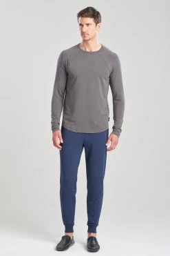 Kaede Jersey Raglan Tee -Natori Sales Shop Kaede Jersey Raglan Tee Magnet Grey by Natori 49507.1664398973