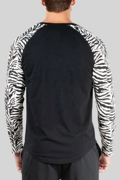 Kaede Jersey Raglan Tee -Natori Sales Shop Kaede Jersey Raglan Tee Zebra Caviar by Natori 2 2 69009.1636654565