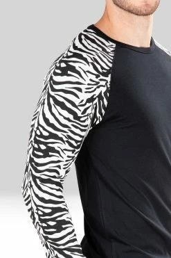 Kaede Jersey Raglan Tee -Natori Sales Shop Kaede Jersey Raglan Tee Zebra Caviar by Natori 3 19281.1634936727