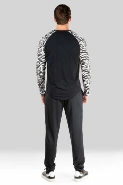 Kaede Jersey Raglan Tee -Natori Sales Shop Kaede Jersey Raglan Tee Zebra Caviar by Natori 5 95902.1659130767