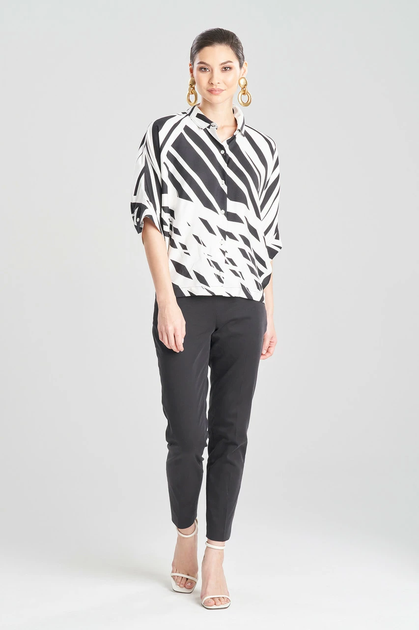 Katana Cotton Silk Pleated Top 1 Katana Cotton Silk Pleated Top