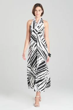 Katana TENCEL™ Jersey Crossover Halter Dress