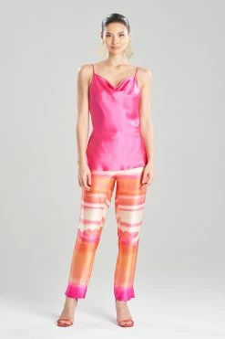 Key Essentials Cowl Silk Cami -Natori Sales Shop Key Essentials Cowl Silk Cami Pink Sapphire by JN 65801.1677167834