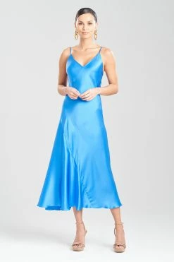 Key Essentials Sheath Flounce Silk Gown -Natori Sales Shop Key Essentials Sheath Flounce Silk Gown Astor by JN 14671.1678401410