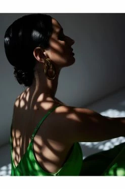 Key Essentials Sheath Flounce Silk Gown -Natori Sales Shop Key Essentials Sheath Flounce Silk Gown Limon by JN 4 83153.1676993077