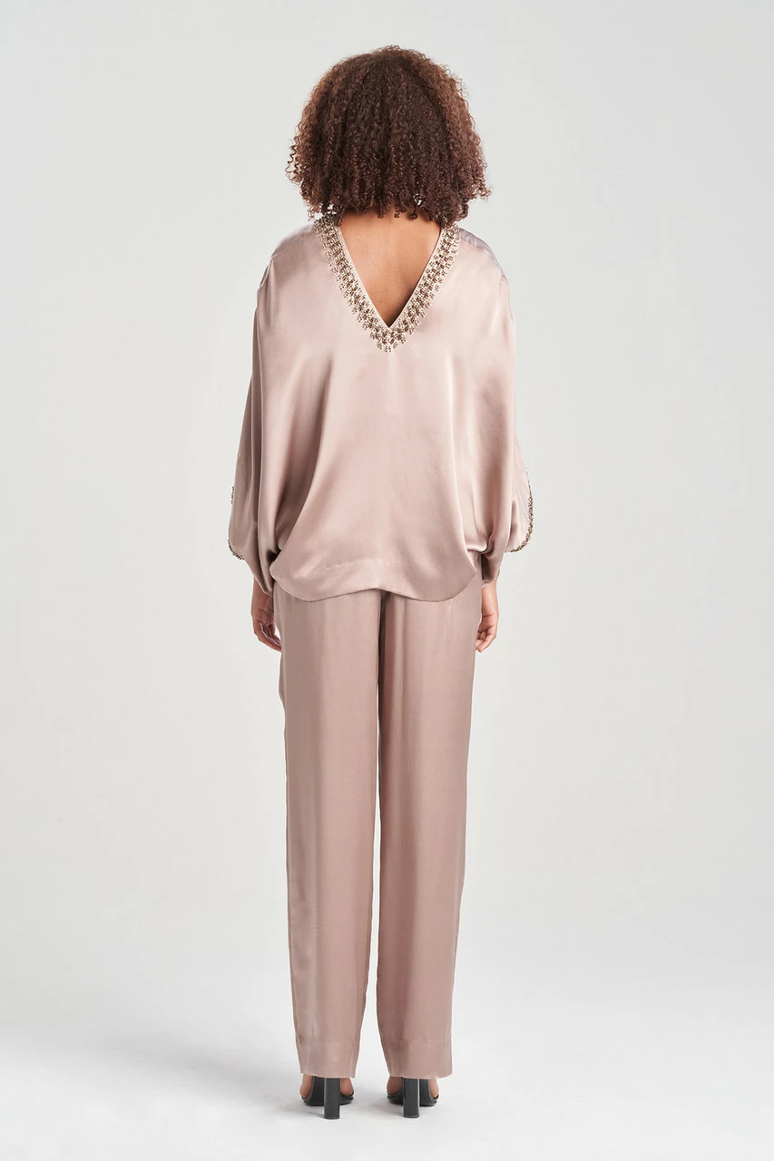 Key Essentials Silk Embroidered Kimono Sleeve Top 6 Key Essentials Silk Embroidered Kimono Sleeve Top - Image 6