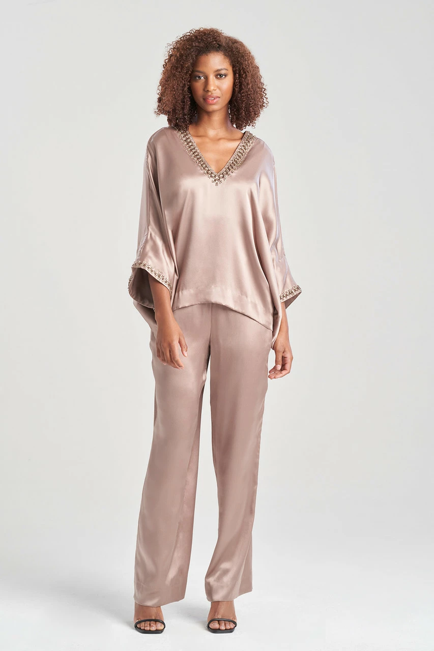 Key Essentials Silk Embroidered Kimono Sleeve Top 5 Key Essentials Silk Embroidered Kimono Sleeve Top - Image 5