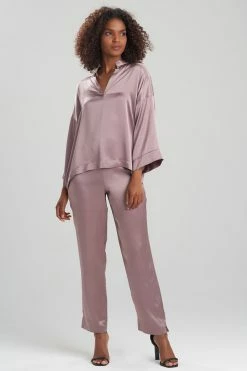 Key Essentials Silk PJ -Natori Sales Shop Key Essentials Silk PJ Rose Taupe by JN 99882.1641485702