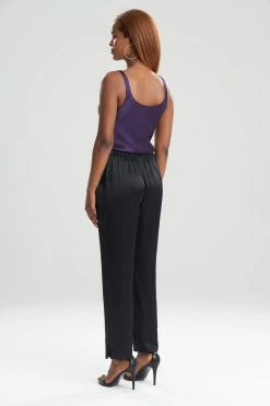 Key Essentials Silk Slim Pants -Natori Sales Shop Key Essentials Silk Slim Pants Black by Josie Natori 2 08849.1641498018