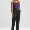 Key Essentials Silk Slim Pants