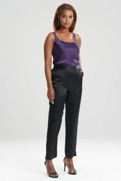 Key Essentials Silk Slim Pants