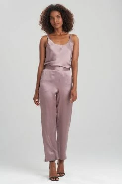 Key Essentials Silk Slim Pants -Natori Sales Shop Key Essentials Silk Slim Pants Rose Taupe by JN 24730.1641498010