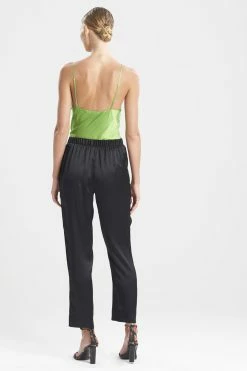 Key Essentials Silk Straight Leg Pants -Natori Sales Shop Key Essentials Silk Straight Leg Pants Black by JN 2 96963.1643144954