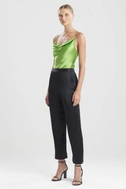 Key Essentials Silk Straight Leg Pants -Natori Sales Shop Key Essentials Silk Straight Leg Pants Black by JN 95723.1643317052