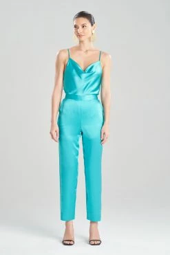 Key Essentials Silk Straight Leg Pants -Natori Sales Shop Key Essentials Silk Straight Leg Pants Jade by JN 18161.1671206570