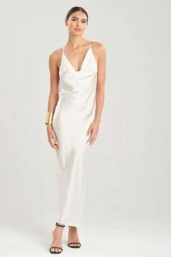 Key Essentials Silk T-Back Gown
