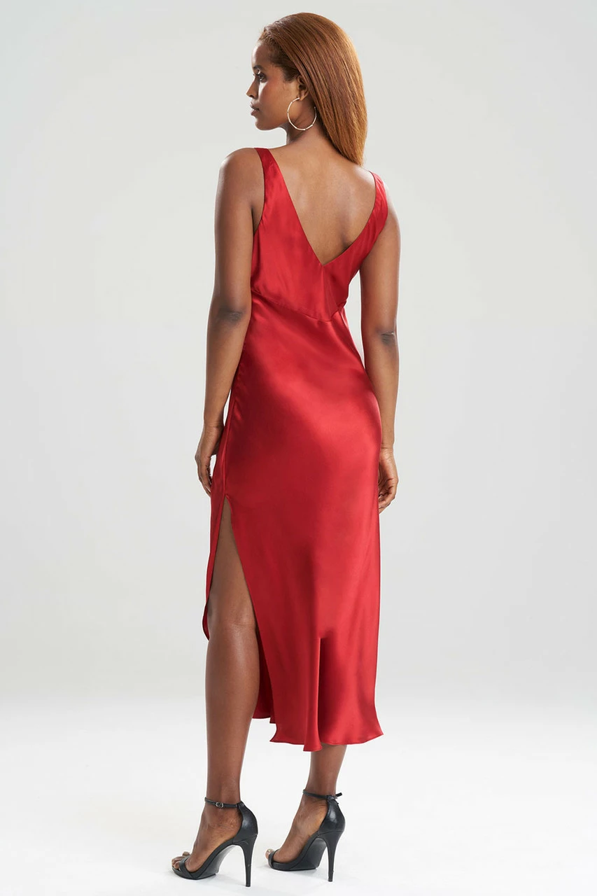 Key Essentials Silk V-Neck Gown 4 Key Essentials Silk V-Neck Gown - Image 4