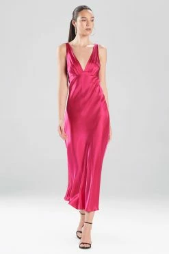 Key Essentials Silk V-Neck Gown