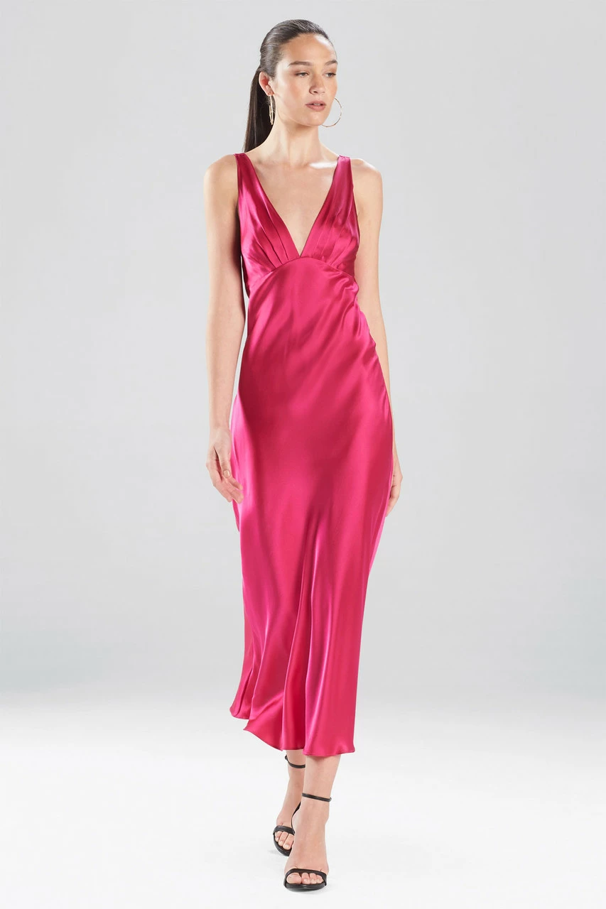 Key Essentials Silk V-Neck Gown 1 Key Essentials Silk V-Neck Gown