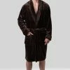 Kinhin Cozy Fleece Piped Collar Robe