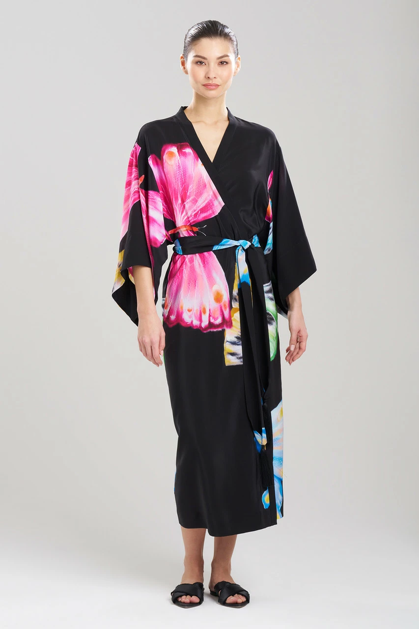 Kyoko Butterfly Tassel Silk Robe 1 Kyoko Butterfly Tassel Silk Robe