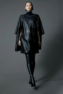 Textured Acacia Wood Earrings -Natori Sales Shop L11529 BLK 5 70327.1598898795