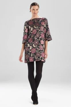 Edo Floral Jacquard Dress