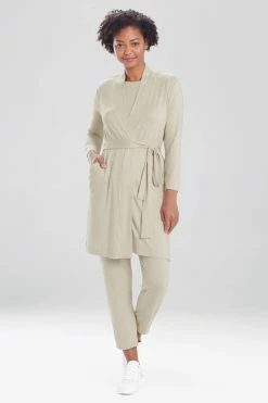 Calm Cardigan Robe -Natori Sales Shop L74124 CAF 1 52667.1612308544