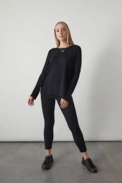 Ulla Long Sleeve Top -Natori Sales Shop L75077 BLK 3 31616.1617198578
