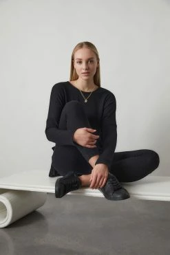 Ulla Long Sleeve Top -Natori Sales Shop L75077 BLK 4 23127.1617198567