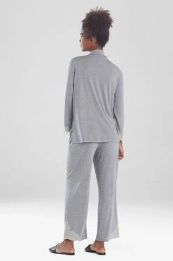Luxe Shangri-La TENCEL™ Long Sleeve Notch PJ -Natori Sales Shop L76056 GCO 2 86346.1599850837