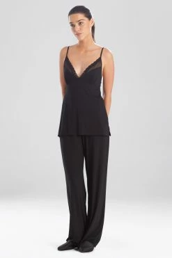 Feathers Essentials Cami PJ -Natori Sales Shop L76129 BLK 1 54129.1634265204