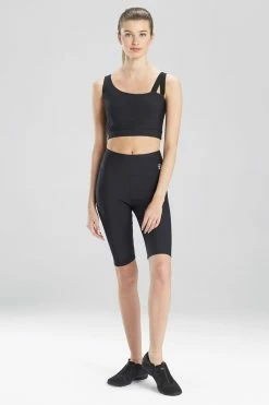 Solstice Asymmetrical Cropped Cami -Natori Sales Shop L91340 BLK 1 24915.1623264056
