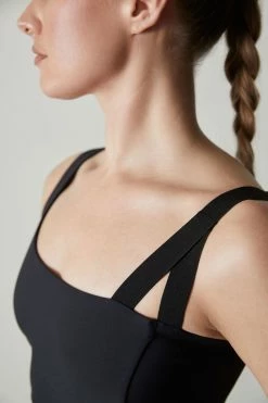 Solstice Asymmetrical Cropped Cami -Natori Sales Shop L91340 BLK 3 36805.1623356620