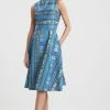 Le Souk Jacquard Fit And Flare Dress