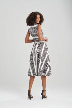 Le Souk Jacquard Fit And Flare Dress -Natori Sales Shop Le Souk Jacquard Fit Flare Dress Warm White by JN 2 97621.1641590247