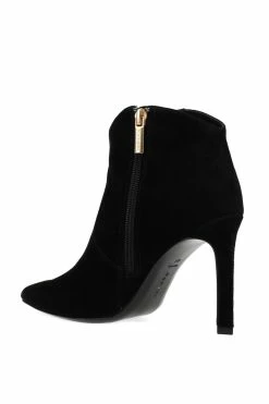Leiko Suede Heel Bootie -Natori Sales Shop Leiko Suede Heel Bootie Black by Natori 3 08905.1663901595
