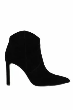Leiko Suede Heel Bootie -Natori Sales Shop Leiko Suede Heel Bootie Black by Natori 4 29238.1663901593