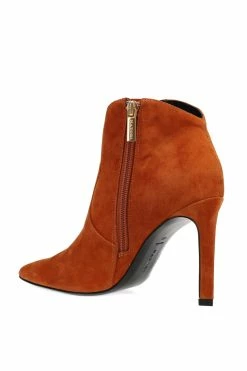 Leiko Suede Heel Bootie -Natori Sales Shop Leiko Suede Heel Bootie Cognac by Natori 3 91149.1663901553