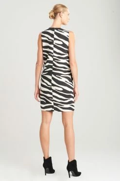 Leo Jacquard Dress 5 Leo Jacquard Dress -Natori Sales Shop Leo Jacquard Dress Black Ivory by Natori 2 14505.1654024634