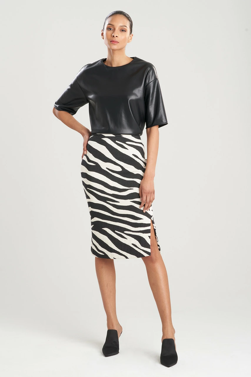 Leo Jacquard Pencil Skirt 1 Leo Jacquard Pencil Skirt