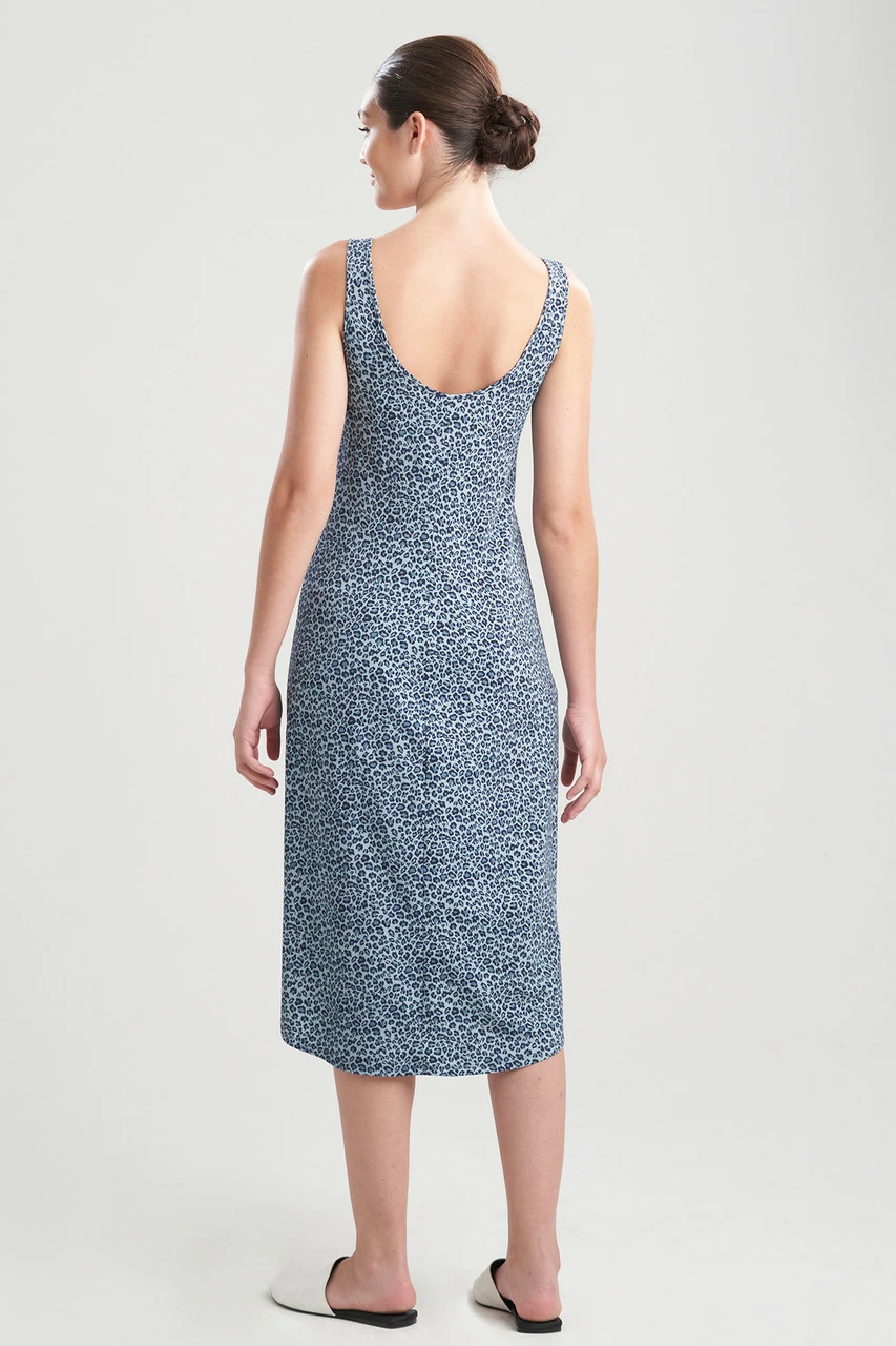 Leo-Printed Cotton Jersey Gown 2 Leo-Printed Cotton Jersey Gown - Image 2