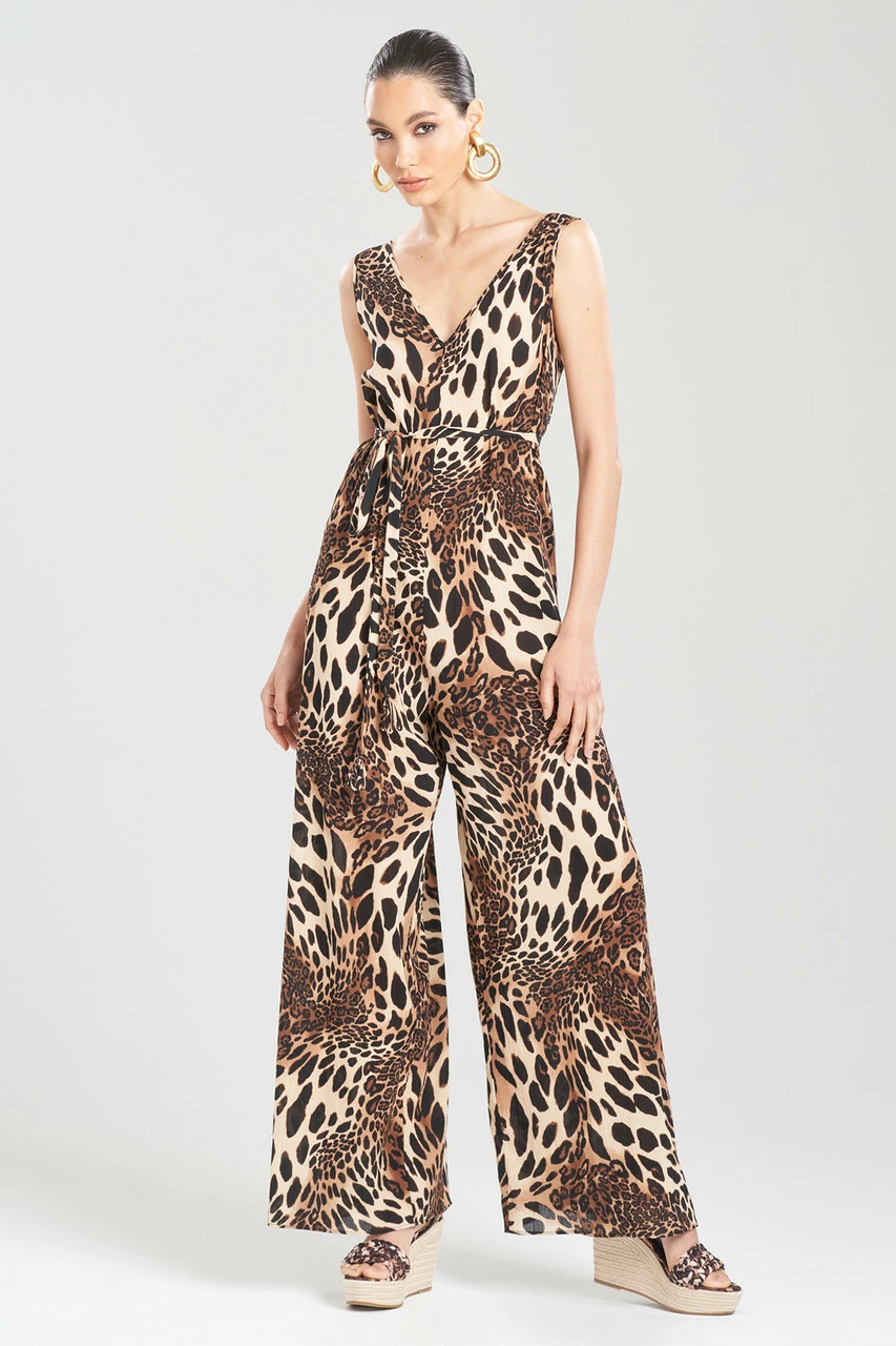 Luxe Leopard Cotton Gauze Jumpsuit 1 Luxe Leopard Cotton Gauze Jumpsuit