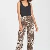 Leopard Cotton Gauze Pants
