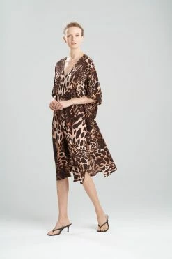 Leopard Jersey Caftan -Natori Sales Shop Leopard Jersey Caftan Natural by Natori 71966.1641411731