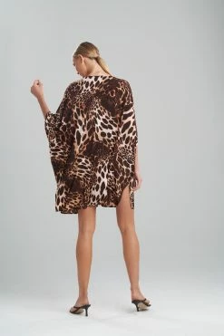 Leopard Jersey Cover-Up -Natori Sales Shop Leopard Jersey Tunic Natural by Natori 2 97632.1641411830