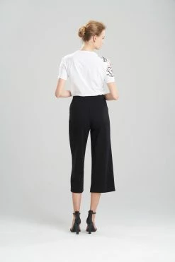 Light Weight Ponte Crop Pants -Natori Sales Shop Light Weight Ponte Crop Pants Black by Natori 2 90242.1640817259